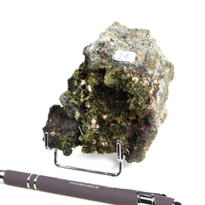 Epidot Kristall Stufe aus Marokko, 10x8x4 cm, ideal für Mineralien Sammler, Bild Nr. 21, naturbelassene individuelle Steinstruktur.