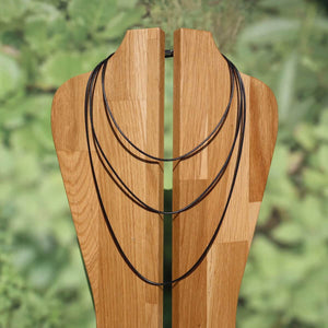 Halsband mit Krokodilverschluss aus Edelstahl, geflochten, perfekt für Kettenanhänger, 40 bis 80 cm.