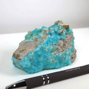 Hemimorphit raw stone with vibrant turquoise colors, unique collector's mineral, unpolished natural specimen 10x5x4 cm.