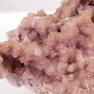 Natural Kobalt Calcit raw mineral in pink, showcasing unique crystal structure, 11x9x7 cm, ideal for collectors - vibrant and lively.