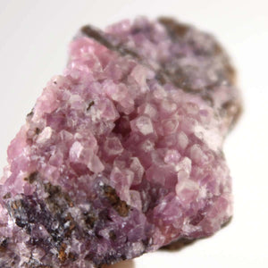 Kobalt Calcit Rohstein 8x6x6 cm in kräftigem Pink, naturbelassen, Mineralien für Sammler, Cobaltocalcite, UNIKAT aus Marokko Nr. 11