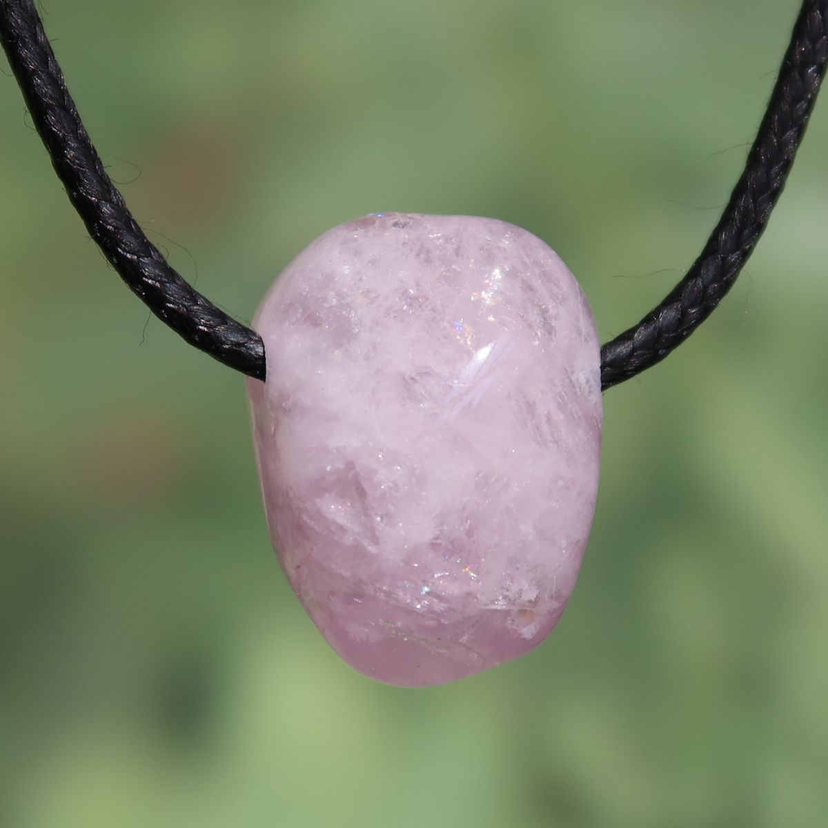 Morganite perfurado - rosa intenso - amor e harmonia - nº 3