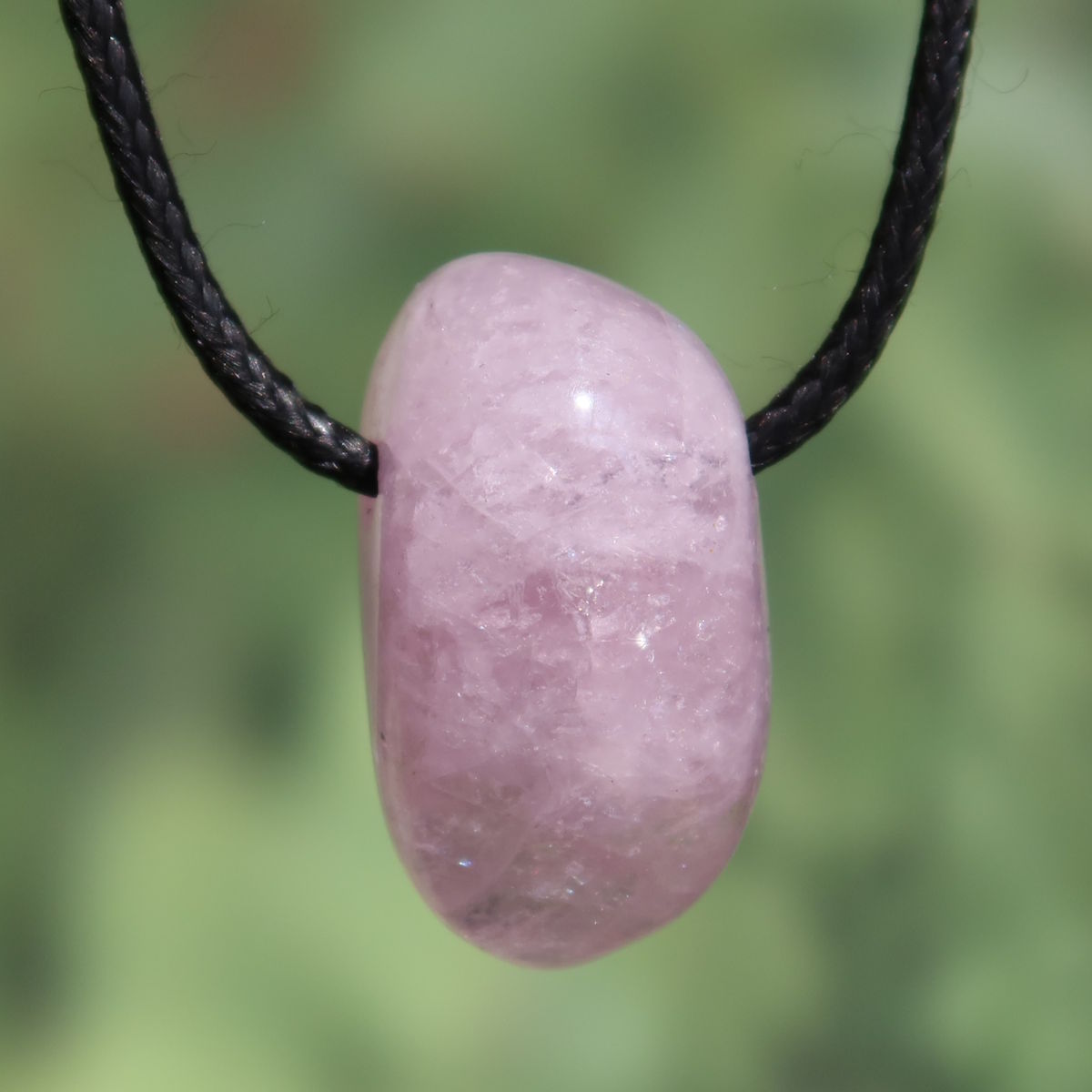 Morganite perfurado - rosa intenso - amor e harmonia - nº 1