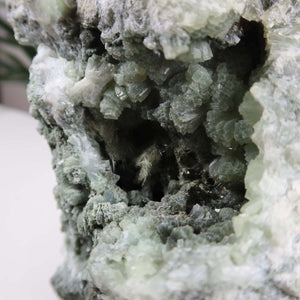 Prehnit 1A Kristall Stufe – aus Marokko 13x14cm - Exklusive Stücke für Sammler und Liebhaber Unikat Nr.10, grüner Prehnit Kristall
