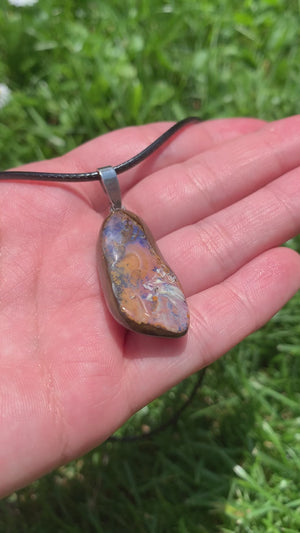 Opal mit massiv Silberschlaufe kaufen 
