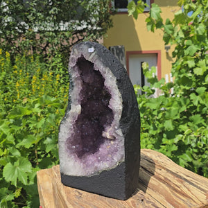 Amethyst Druse – Geode - 35x20x18cm und 13,6kg – Steinwelten OG - Nr. 259, ideal for decor and meditation spaces