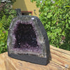 Amethyst Druse – Geode - 24x25x16cm und 11,6kg – Steinwelten OG - Nr. 270, unique purple crystal formation for stylish interiors.