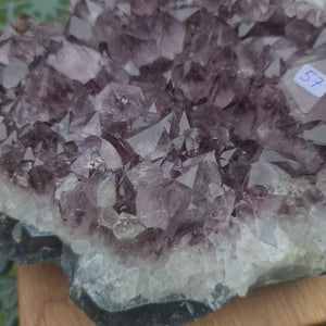 Dunkles Amethystdrusen Stück
