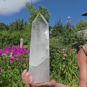 Bergkristall, Quarz, Obelisk geschliffen - 29x10x5 cm - Nr 68