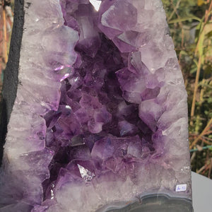 Dunkle Amethystgeode Steinwelten 