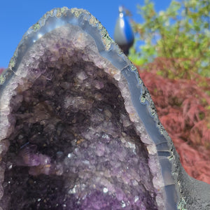 Amethyst Druse – Geode – Harmonie und Entspannung – UNIKAT Nr. 81 in extra dunkler AA Qualität