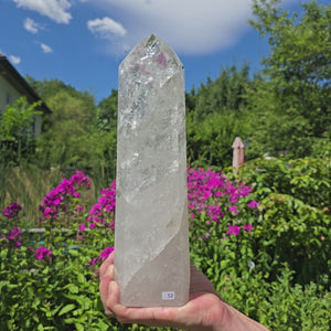 Bergkristall, Quarz, Obelisk geschliffen - 30x9x5 cm - Nr 52