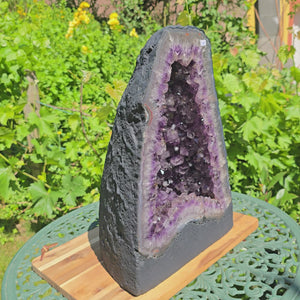 Amethyst Druse – Geode – Harmonie und Entspannung - 39x26x22cm - Nr. 208