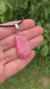 Halskettenanhänger Rhodochrosit von Steinwelten 