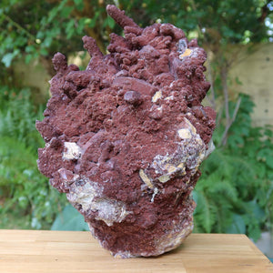Seltene Hämatit Quarz Bergkristall Stufe (Eisenquarz) 16x13x9cm Marokko Nr. 55