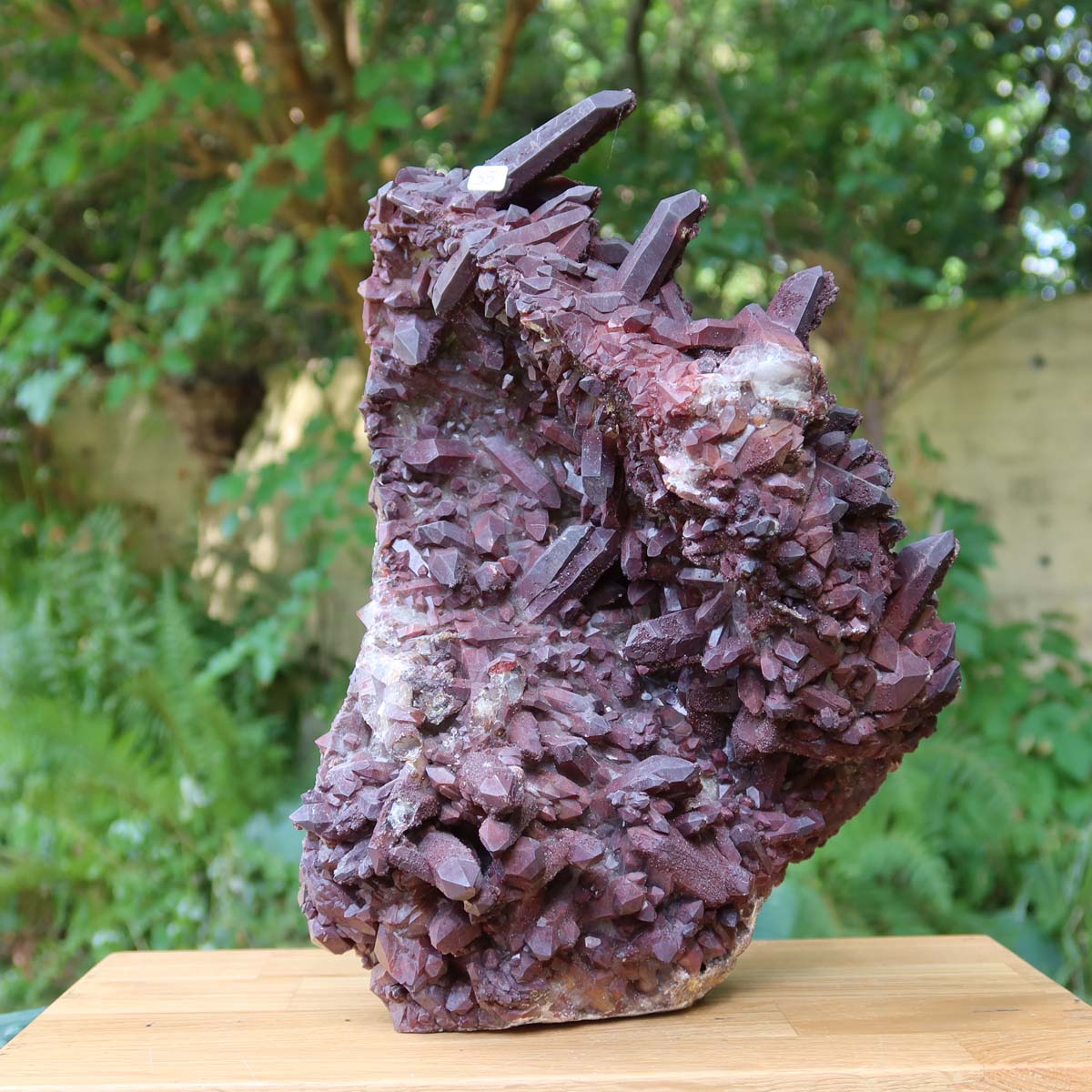 Seltene Hämatit Quarz Bergkristall Stufe (Eisenquarz) 16x13x9cm Marokko Nr. 55