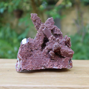 Seltene Hämatit Quarz Bergkristall Stufe (Eisenquarz) 11x11x11cm Marokko Nr. 43