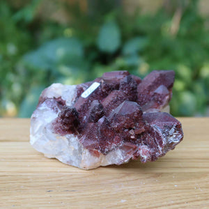 Seltene Hämatit Quarz Bergkristall Stufe (Eisenquarz) 11x12x5cm Marokko Nr. 46