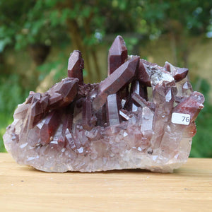 Seltene Hämatit Quarz Bergkristall Stufe (Eisenquarz) 17x8x12cm Marokko Nr. 76
