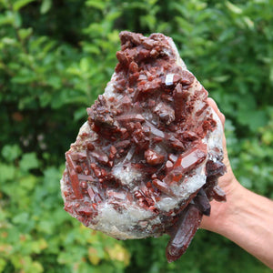 Seltene Hämatit Quarz Bergkristall Stufe (Eisenquarz) 22x18x15cm Marokko Nr. 36