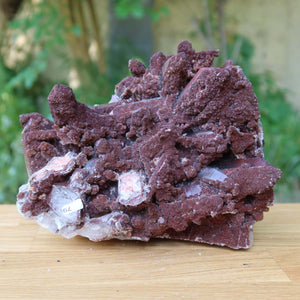 Seltene Hämatit Quarz Bergkristall Stufe (Eisenquarz) 18x16x10cm Marokko Nr. 79