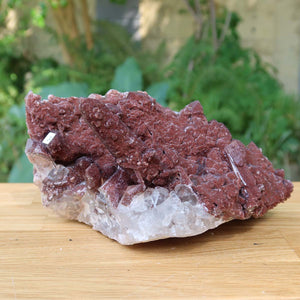 Seltene Hämatit Quarz Bergkristall Stufe (Eisenquarz) 19x12x10cm Marokko Nr. 24