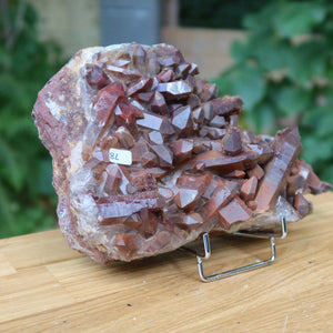Seltene Hämatit Quarz Bergkristall Stufe (Eisenquarz) 22x16x10cm Marokko Nr. 78