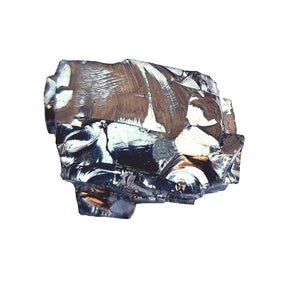Edelschungit Rohstein - 34x24mm Harmonie und Schutz - UNIKAT Nr.12, Naturmineral aus Karelien zur Wasseraufbereitung und Elektrosmogschutz