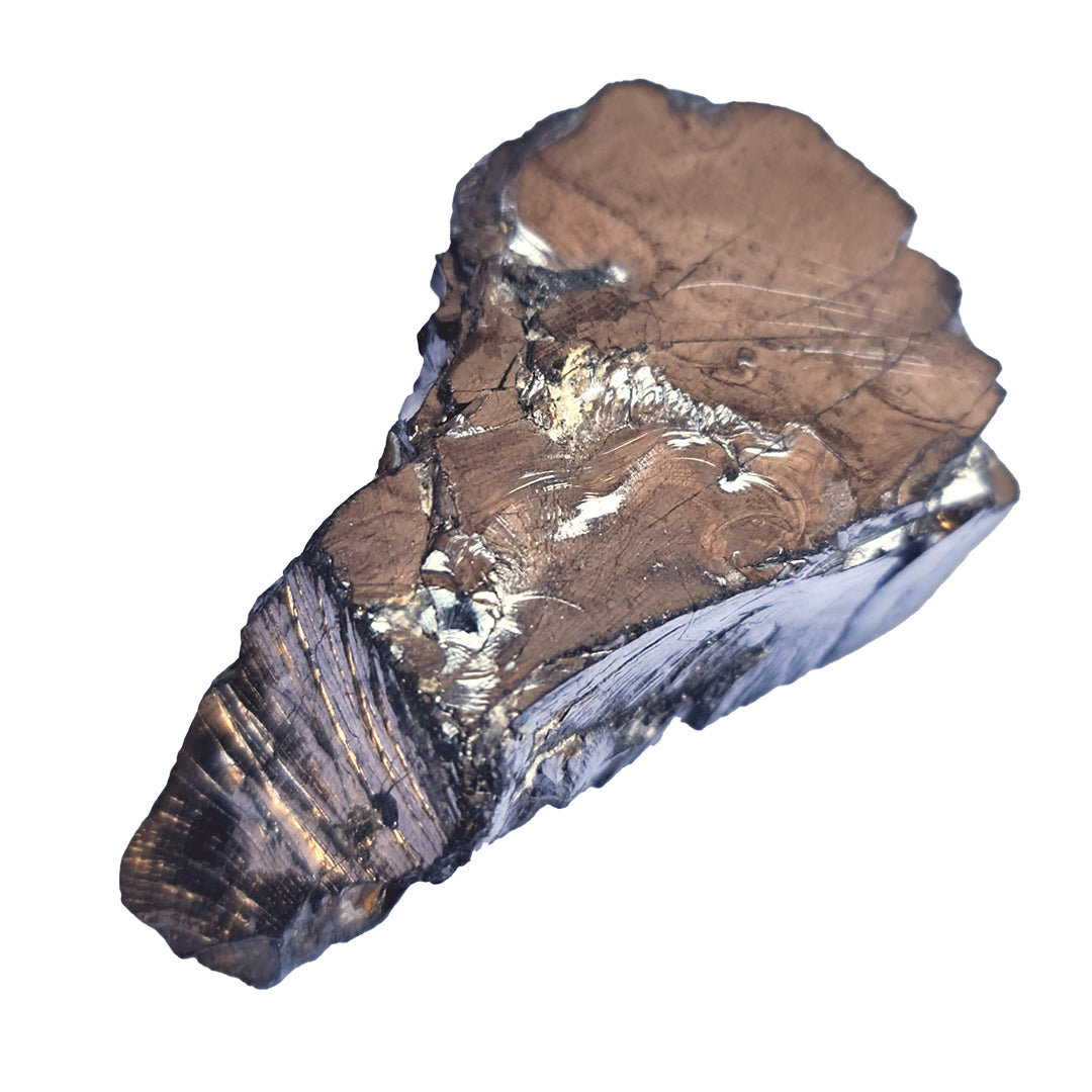 Edelschungit Rohstein - 50x30mm Harmonie und Schutz - UNIKAT Nr.15, Naturmineral auf Holzuntergrund